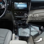 Kustomplastic Cup Holder and Tray Wireless Charger 365mm Black