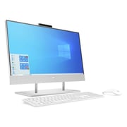 HP (2019) All-in-One Desktop - 10th Gen / Intel Core i7-1065G7 / 23.8inch FHD / 1TB HDD+256GB SSD / 16GB RAM / 2GB NVIDIA GeForce MX330 Graphics / Windows 10 / English & Arabic Keyboard / Silver / Middle East Version - [24-DP0015NE]