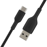 Belkin Boost↑Charge™ Braided Usb-C To Usb-A Cable, 2M, Black