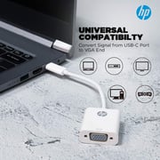 HP USB-C To VGA Adapter White