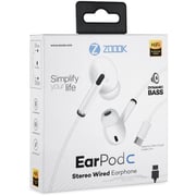 Zoook EARPOD C USB Type-C In Ear Headset White