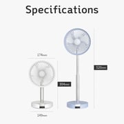 Bluefeel Barset 4D Adjustable Wireless Fan 52cm Blue