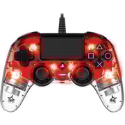 NaconWired Illuminated Compact PS4 Controller Crystal Red