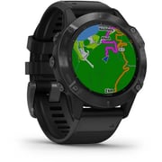 Garmin 010-02158-02 6 Pro Fenix Band Watch Black W/ Black