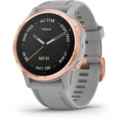 Garmin 010-02159-21 6S Fenix Sapphire Band Watch Rose Gold W/Grey