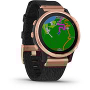 Garmin 010-02159-37 6S Fenix Sapphire Band Watch Rose Gold Black W/Nylon