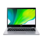 Acer Spin 3 SP314-54N-54H4 Touch Laptop - Core i5 1.0GHz 8GB 1TB Shared Win10 14inch FHD Silver English/Arabic Keyboard