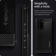 Spigen Rugged Armor Case Matte Black Galaxy Note 20 Ultra 5G