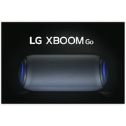 مكبر صوت بلوتوث لاسلكي محمول  XBOOM Go PL5  من إل جي مع عمر بطارية يصل إلى  18  ساعة بلوتوث مقاوم للماء  IPX5  للحفلات، أسود