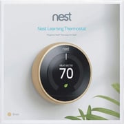 Google T3032US Nest Learning Thermostat 3rd Gen Brushed Brass (International Version)