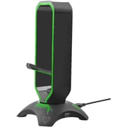 Vertux EXTENT Headphone Stand & USB Hub Black