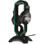 Vertux EXTENT Headphone Stand & USB Hub Black