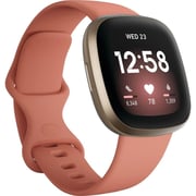 Fitbit FB511GLPK Versa 3 Fitness Smartwatch Pink Clay/Soft Gold