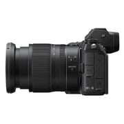 كاميرا رقمية نيكون  Z6  بدون مرآة سوداء + عدسة مقاس 24-70  مم وفتحة بؤرة  F/4.