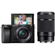 Sony ALPHA A6100 Mirrorless Digital Camera Black With 16-50MM / 55-210MM Lens