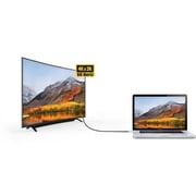 كابل بروميت منفذ  HDMI  إلى منفذ  Type C  طول  1.8  ممل أسود وفضي