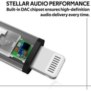 بروميت  Lightning to 3.5mm AUX Connector 0.15m White