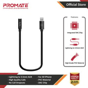 بروميت  Lightning to 3.5mm AUX Connector 0.15m Black