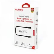 Promate Lightning to 3.5mm AUX Connector 0.15m Black