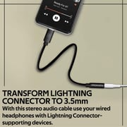 بروميت  Lightning to 3.5mm AUX Connector 0.15m Black