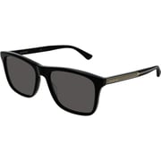 Gucci Square Black Sunglasses For Unisex GG0381S 001-57