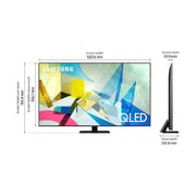 تلفزيون سامسونج  QA55Q80TAUXZN  شاشة  QLED  بدقة  4K  مقاس  55  بوصة