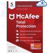 McAfee Total Protection for 5 Devices with 1 Year Subscription