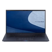 Asus ExpertBook Laptop - 10th Gen / Core i7-10610U / 14inch FHD / 1TB SSD / 16GB RAM / Intel UHD Graphics / Win10 Pro / Star Black / English & Arabic Keyboard - B9450FA-BM0726R