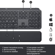 Logitech MX Keys Plus Advanced Illuminated Wireless Keyboard Black