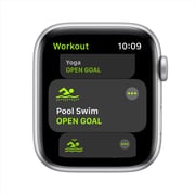 Apple Watch SE GPS 40mm Silver Aluminum Case with White Sport Band