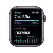 Apple Watch SE GPS 44mm Space Grey Aluminum Case with Black Sport Band – Middle East Version