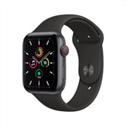 Apple Watch SE GPS+Cellular 40mm Space Grey Aluminum Case with Black Sport Band – Middle East Version