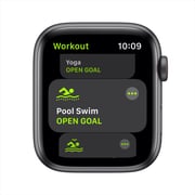 Apple Watch SE GPS+Cellular 44mm Space Grey Aluminum Case with Black Sport Band – Middle East Version