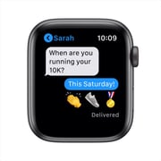 Apple Watch SE GPS+Cellular 44mm Space Grey Aluminum Case with Black Sport Band – Middle East Version
