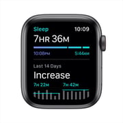 Apple Watch SE GPS+Cellular 44mm Space Grey Aluminum Case with Charcoal Sport Loop