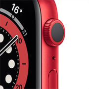 ساعة أبل سلسلة 6  نظام تحديد المواقع مقاس 40  مم المنتج  ( الأحمر )  حافظة من الألومنيوم مع برودوكت  ( الأحمر )  سوار رياضي