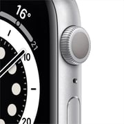 Apple Watch Series 6 GPS 44mm Silver Aluminum Case with White Sport Band