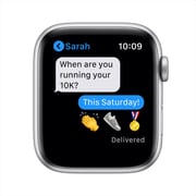 Apple Watch Series 6 GPS 44mm Silver Aluminum Case with White Sport Band