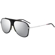 Dior Full Rim Silver/Black Sunglass For Men 716736105642
