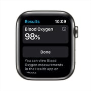 Apple Watch Series 6 GPS+Cellular 44mm Graphite Stainless Steel Case with Black Sport Band