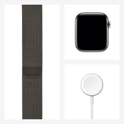 Apple Watch Series 6 GPS+Cellular 44mm Graphite Stainless Steel Case with Graphite Milanese Loop