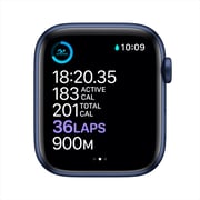 Apple Watch Series 6 GPS 40mm Blue Aluminum Case with Deep Navy Sport Band