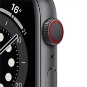 Apple Watch Series 6 GPS+Cellular 44mm Space Grey Aluminum Case with Black Sport Band - Middle East Version