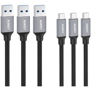 Aukey CMD1 USB Type C Cable 1m Black - Set of 3