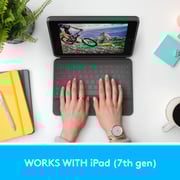 Logitech Rugged Folio Case Graphite iPad 7 Gen.