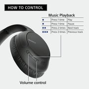 Sony WHCH710NB Wireless Noise Canceling Over Ear Headphones Black
