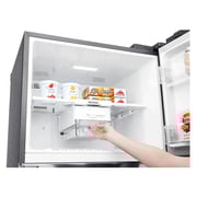 LG Refrigerator Double Door, 470 Litres, Inverter Linear Compressor, DoorCooling+, Multi Air Flow - GR-C619HLCU