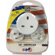 Go Travel Triple UK-US Adaptor White