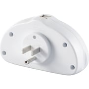 Go Travel USB + UK-US Duo Adaptor White
