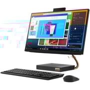 Lenovo IdeaCentre AIO 5 24IMB05 (2020) Desktop - 10th Gen / Intel Core i5-10400T / 23.8inch FHD / 1TB HDD / 8GB RAM / Shared NVIDIA GeForce MX330 Graphics / Windows 10 / English & Arabic Keyboard / Black - [F0FB0002AX]